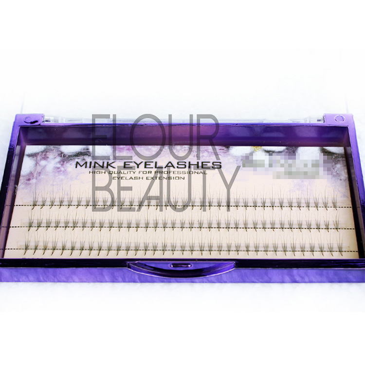 Wholesale beauty cluster eyelash extensions knot free EJ61